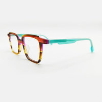 Montures de lunettes colorées de haute qualité en acétate avec des lunettes de mode de printemps lunettes optiques Montures en acétate