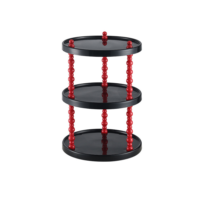 Rond à 3 niveaux noir et rouge
