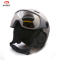 Casque de moto Jiepolly vintage modulaire quatre saisons en ABS et EPS, équipement sportif, visière intégrale UV400, pour adultes et hommes