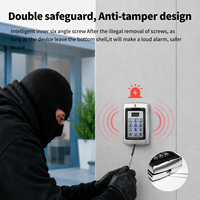 Lector de Tarjetas RFID de Control de Acceso con Carcasa Anti-Vandálica de Aleación de Zinc, Interfaz Wiegand de 26-37 Bits, Resistente al Agua IP65