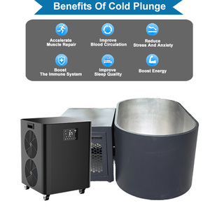 Baignoire en acier inoxydable ICEMEND, vente directe usine, pour bain de glace, thérapie par immersion froide, avec refroidisseur d'eau pour la récupération - Product Image 5