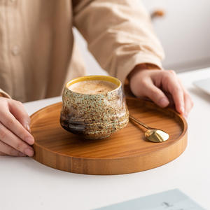 Tasse à café ou à thé en céramique vintage créative, tasse maître en porcelaine transformée au four avec couvercle, pour le thé de l'après-midi, le lait, cadeau idéal transfrontalier - Product Image 3