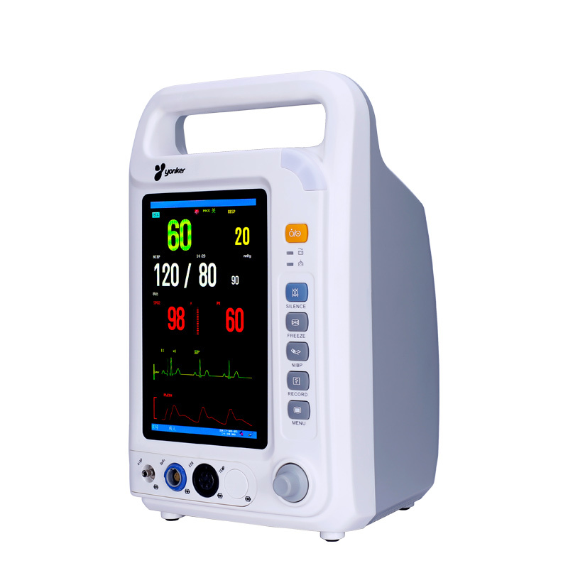 Yonker 8000a 4 параметра NIBP + SPO2 + TEMP + PR пациент, монитор жизненно важных сигналов, портативный, легкая передача