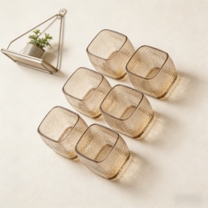 Vasos de Vidrio Soplado a Mano de Primera Calidad KALYS, Juego de 6 Piezas, Forma NA, Estilo Único, Soplados por Artesanos Tunecinos - Product Image 2