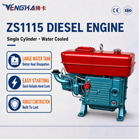 Vente directe du fabricant, stock important, moteurs diesel monocylindres 4 temps refroidis par eau Zs1115, norme Euro 3
