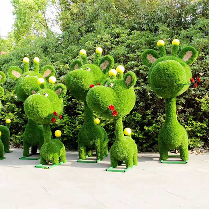 Künstliche Grasskulptur Tropische Tiere Kunstrasen Rasen Outdoor Dekoration Ornamente Kunstrasen Für Den Garten