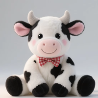 OEM dessin animé personnalisé vache mignonne Highland vache en peluche jouet pour enfants compagnon couette poupée cadeau de vacances pour petite amie