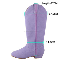 Bottes de Cowboy de danse en ligne pour femmes professionnelles de haute qualité bottes à enfiler Violet Salsa danse latine bottes de danse country