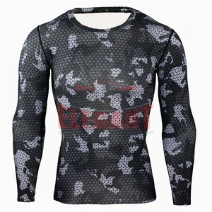 Camisetas de Compresión Unisex con Diseño de Camuflaje 2025, Impresión Personalizada, para Entrenamiento de MMA, Transpirables, Anti-UV, Ecológicas, de Secado Rápido, Venta al Por Mayor - Product Image 3