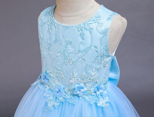 188 Nuevo vestido niña fiesta niños niños ropa bebé lindo elegante ropa comunión boda niña vestido - Product Image 2