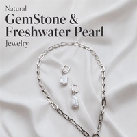 Collar de Perlas Barrocas de Agua Dulce con Baño de Oro y Acero Inoxidable, con Piedras Naturales Irregulares, MOQ Bajo Personalizado, para Uso Diario