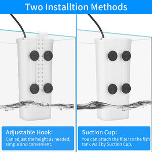저수준 물 파충류 필터 펌프 거북이 탱크 필터 수족관 어항 산소 증가 펌프 폭포 산소 공급 추가 - Product Image 2
