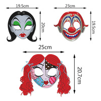 8PCS/Set Cartoon Mask for Children Party Halloween Merchandise Wholesale Horror Theme Paper Mask