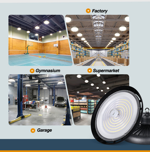 Projecteur LED UFO à détecteur de mouvement SMD2835 100W 150W 200W IP65 pour usine, entrepôt, garage, atelier – Lampe industrielle en aluminium - Product Image 6