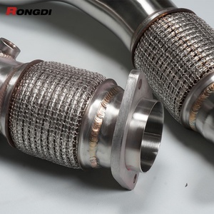 89-76MM Worldwide Sales Stainless Steel Integrated Downpipe for BMW X3M/X4M F97/F98 Exhaust Pipe - Product Image 1