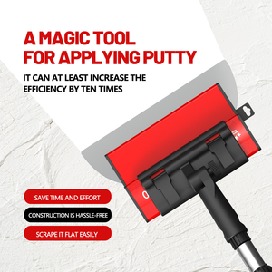 Factory Supply15CM 25CM 40CM 60CM 80CM Stainless Steel Skimming Blade Drywall Tool With Extension Pole Plaster Trowel Kit 100500 - Product Image 3