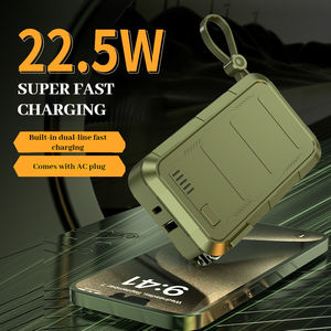 พาวเวอร์แบงค์พกพาสุดฮิต พร้อมปลั๊ก AC และสายชาร์จ ความจุ 10000mAh รองรับการชาร์จเร็ว 22.5W พร้อมอะแดปเตอร์ US UK EU และอะแดปเตอร์ AK - Product Image 5