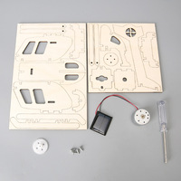 Jouets éducatifs STEM DIY en bois, hélicoptère à énergie solaire, technologie, petit expérimentateur scientifique à vapeur, jouets de pointe