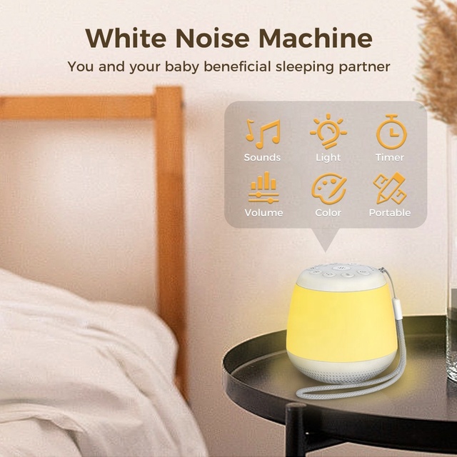 HiFiD Smart White Noise Machine Solutions Baby White Noise Machine Night Light OEM Baby Sound Machine