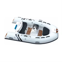 10ft Offre Spéciale RIB 300 certifié CE Hypalon/PVC fibre de verre coque RIB bateau de pêche gonflable