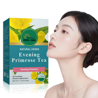 Thé aux herbes biologique préféré transfrontalier, saveur mélangée, à l'onagre, pour soulager les inconforts et les bouffées de chaleur de la ménopause