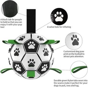 Interactive <strong>Dog</strong> Toys Soccer <strong>Ball</strong> Light up Interactive Funny <strong>Glow</strong> <strong>in</strong> <strong>the</strong> <strong>Dark</strong> <strong>Dog</strong> Football Toy with Strap Puppy Birthday Gifts - Product Image 2