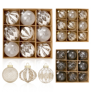 2023 Nouvelle Collection <span class=keywords><strong>de</strong></span> Décorations <span class=keywords><strong>de</strong></span> Noël Tendance, Ensemble <span class=keywords><strong>de</strong></span> Boules <span class=keywords><strong>de</strong></span> Noël en PET Transparent Peint, Ornements Suspendus pour Sapin <span class=keywords><strong>de</strong></span> Noël - Product Image 1