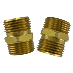 Adaptador de latón de 3/4" MH y 1/2" FIP a 3/4" MIP NPTF y 1/2" FIP, 2 roscas - Product Image 1
