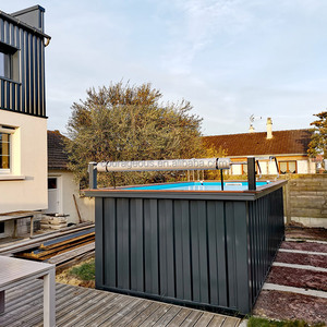 <span class=keywords><strong>Piscine</strong></span> en conteneur en acier de 20 pieds avec structure en acier, <span class=keywords><strong>piscine</strong></span> extérieure personnalisable - Product Image 5