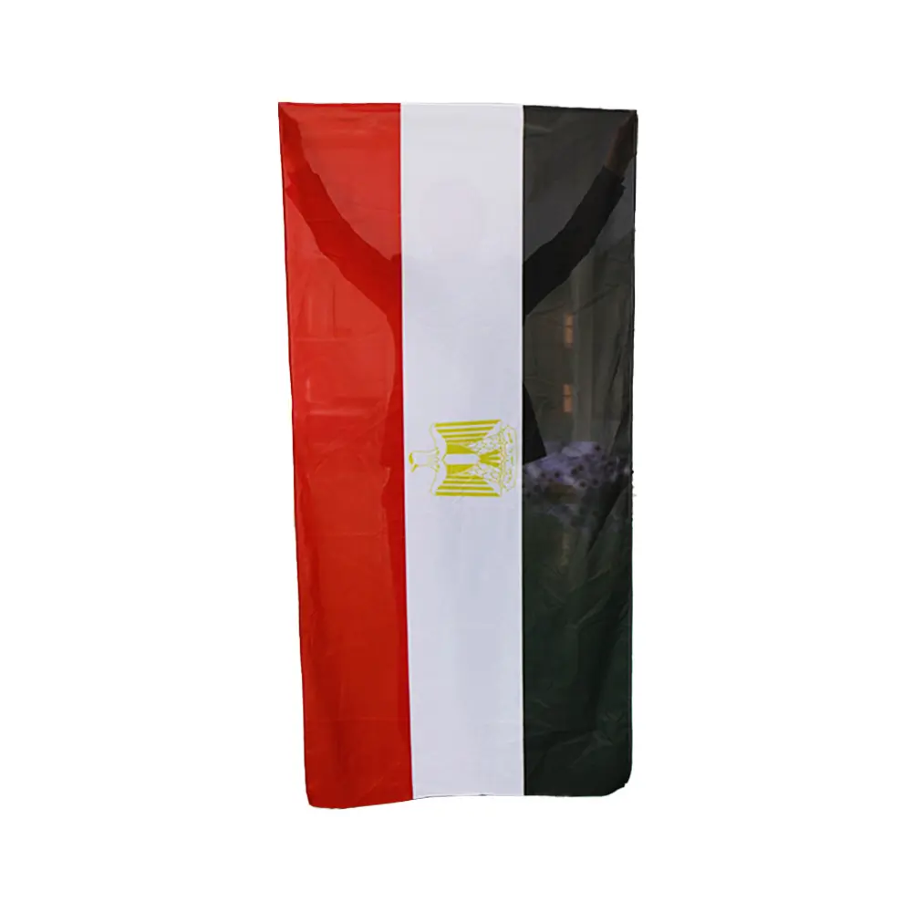 Saudi arabia 100% cổ Polyester lụa màn hình in 3X5FT Mexico 3*5 FTS đen cờ Mỹ