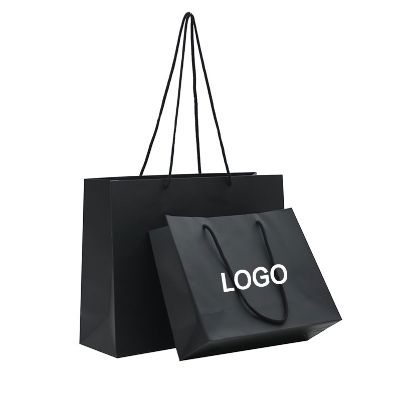 Wholesale Eco-friendly Paper Bags with Your Own logo Handles Custom Reusable Packaging Shopping Giftluxury Jewelry Clothing Bags