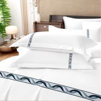 2025 vente chaude ensemble de draps en coton de qualité blanche pour hôtel