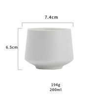 Tasse à thé en céramique de style japonais, finition rustique de haute qualité, peinte à la main avec des rayures, pour la maison, le café, l'hôtel, vente en gros