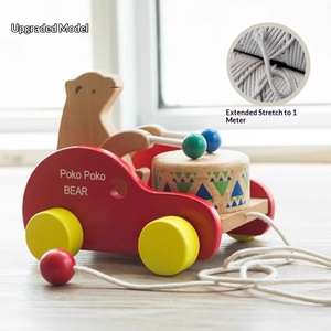 Cross-border Walker Pull-Along Wooden Educational Toy for Children 4-6 Years Old Early Learning Gift with Color Box Packaging - Product Image 2