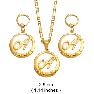 Colliers à pendentif en or cursive A-Z pour femmes, bijoux en lettres anglaises hawaïennes de Guam pour cadeaux, mariages, fêtes # 260406 - Product Image 3