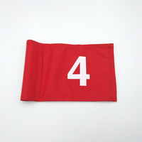 Haute Qualité 9pcs Mini Drapeau De Golf Numéroté 420D Tube En Nylon Inséré pour Intérieur/Extérieur Putting Green Practice Sports Golf Club