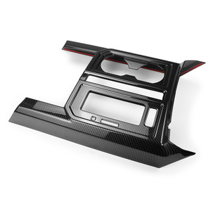 Support de porte-gobelet en fibre de carbone pour Ford F150 Raptor 2015-2018, pièce de rétrofit pour console centrale - Product Image 1