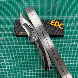 Cuchillo Plegable EDC para Exteriores <span class=keywords><strong>ELMAX</strong></span> de Aleación de Titanio, para Supervivencia en la Naturaleza, Campamento, Defensa Personal - Product Image 1