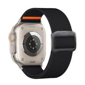 สายนาฬิกาไนลอนยืดหยุ่นสมาร์ทวอทช์อัลตร้า2 49มม. สำหรับ iWatch Series 10 9 8 7 38 40 41 42 45 46มม. - Product Image 1