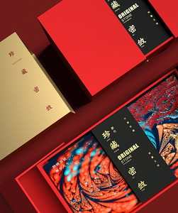 Hộp quà tặng cao cấp bằng bìa cứng, có ngăn kéo, đóng mở hai cửa, in ép nhiệt sáng tạo, tùy chỉnh theo yêu cầu nhà máy. - Product Image 3