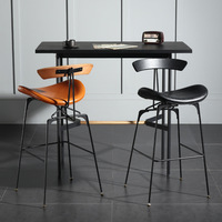 Nordique rétro luxe dossier chaise de bar maison fourmi bar meubles simple rail à grande vitesse tabouret de bar lait thé boutique tabouret