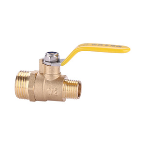 Agricultural Ball Valve 1/2 In Bronze Double Male Thread For Pesticide Sprayer - Product Image 1