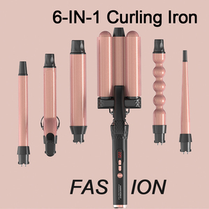 FYD Wholesale - <span class=keywords><strong>Fer</strong></span> à <span class=keywords><strong>friser</strong></span> professionnel en céramique 5 en 1 avec écran LCD, adapté aux salons de coiffure - Product Image 6