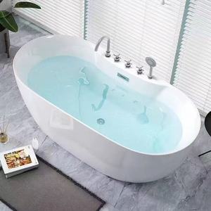 Baignoire autoportante moderne en acrylique, personnalisée, <span class=keywords><strong>avec</strong></span> thermostat intelligent, chauffage intégré et massage à bulles, directement de l'usine - Product Image 1