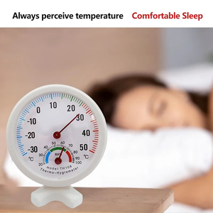 Higrômetro termômetro Mini Bell Shaped Analógico Higrômetro Umidade Assista-30-50 Graus Celsius - Product Image 4