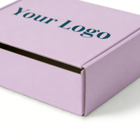Boîte à cartes personnalisée et boîte cadeau en carton ivoire violet pour fond de teint cosmétique, carton écologique