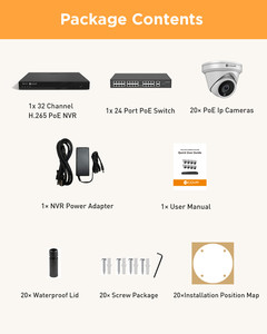 <span class=keywords><strong>Kit</strong></span> NVR IA Commercial 32 Canaux avec 20 Caméras PoE 5MP, Disque Dur 8 To, Reconnaissance Faciale IA, Audio – Système <span class=keywords><strong>de</strong></span> Caméras <span class=keywords><strong>de</strong></span> Sécurité IP à Prix Avantageux - Product Image 4