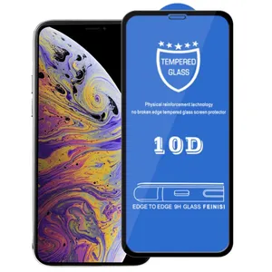 10 D Screen Protector 9H Explosion Full Glue Coverage Cover 10D Curved Film For iPhone 13 Pro Max 12 11 XS XR 8 7 6 6S Plus SE