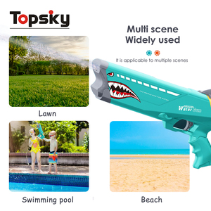Più recente vendita calda estate giochi all'aperto potente elettrico squalo pistola ad acqua giocattolo per bambini pistola ad acqua Blaster tiro spiaggia piscina giocattoli - Product Image 4