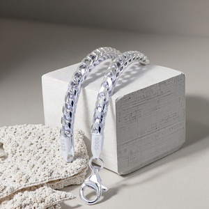 Catena in Argento Sterling 925, Larghezza 2.5mm 3mm 5mm, <span class=keywords><strong>Collana</strong></span> Franco <span class=keywords><strong>Spessa</strong></span> Placcata in <span class=keywords><strong>Oro</strong></span> Rosa e Rodio per Matrimoni, Fidanzamenti e Regali - Product Image 5